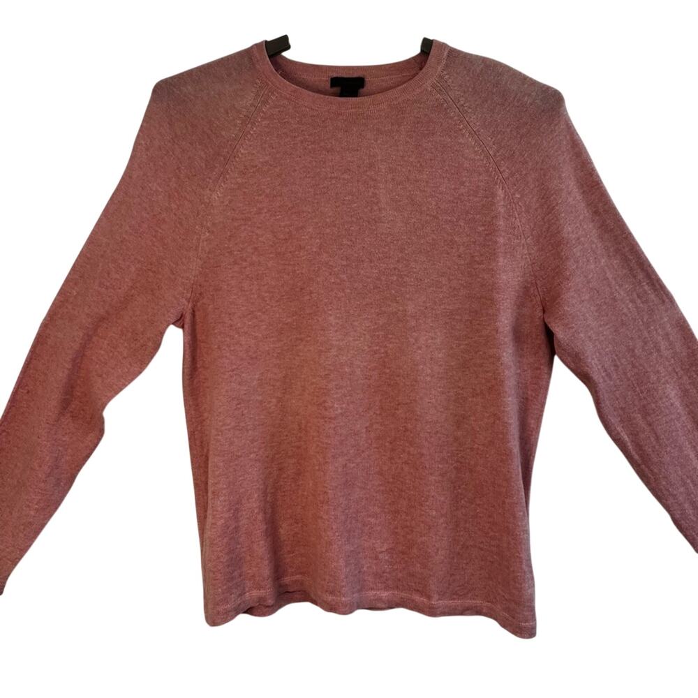 Cotton Cashmere  Express Crewneck Sweater Dusty Peach Rose Pink | M - Oversized